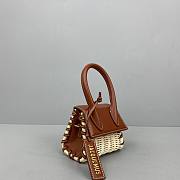 Jacquemus Bamboo Weaving Brown 2102 Size 12 x 8 x 5 cm - 5