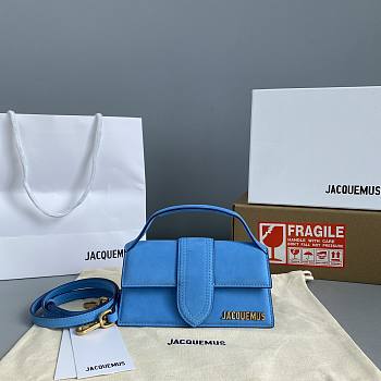 Jacquemus Big Frosted Blue 2056 Size 18 x 6 x 7 cm 
