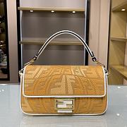 Fendi Baguette Fisheye Yellow 1805 Size 28 × 6 × 14 cm - 1