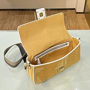 Fendi Baguette Fisheye Yellow 1805 Size 28 × 6 × 14 cm - 5