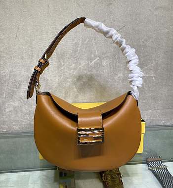 Fendi Caramel Newest Horn Underarm Bag 1388 Size 29 x 22 x 13 cm