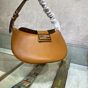 Fendi Caramel Newest Horn Underarm Bag 1388 Size 29 x 22 x 13 cm - 3