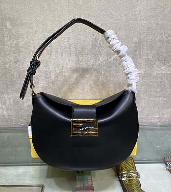 Fendi Black Newest Horn Underarm Bag 1388 Size 29 x 22 x 13 cm