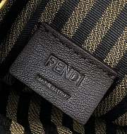 Fendi New Look Mini Square Bag Straw Apricot/G 8376B Size 13 x 6 x 18 cm - 5
