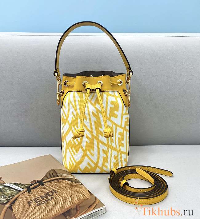 Fendi Fisheye Yellow 8380 Size 12 x 10 x 18 cm - 1