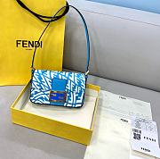 Fendi Baguette Blue 8378s Size 19 x 5 x 10 cm - 1