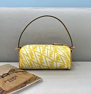 Fendi Fisheye Small Pillow Bag Yellow 8377 Size 19 x 11 x 8 cm - 1