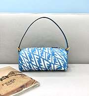 Fendi Fisheye Small Pillow Bag Blue 8377 Size 19 x 11 x 8 cm - 1