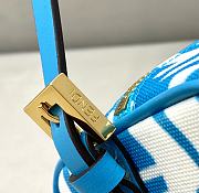 Fendi Fisheye Small Pillow Bag Blue 8377 Size 19 x 11 x 8 cm - 6