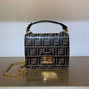 Fendi Small Chain Bag In Black 5013 Size 19 x 14 x 9 cm - 2