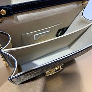 Fendi Small Chain Bag In Black 5013 Size 19 x 14 x 9 cm - 6