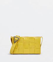 Bottega Veneta Cassette Woven Box Bag Yellow Size 23 × 15 × 5.5 cm - 1