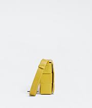 Bottega Veneta Cassette Woven Box Bag Yellow Size 23 × 15 × 5.5 cm - 4