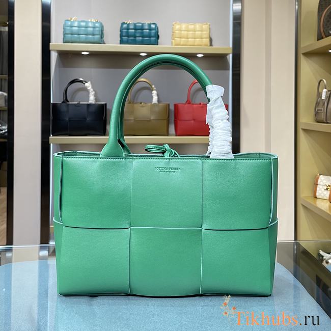 Bottega Veneta SLIP Tote Handbag Green 44052 Size 36 x 24 x 12 cm - 1