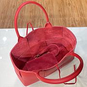 Bottega Veneta SLIP Tote Handbag Red 44052 Size 36 x 24 x 12 cm - 3