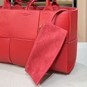 Bottega Veneta SLIP Tote Handbag Red 44052 Size 36 x 24 x 12 cm - 2