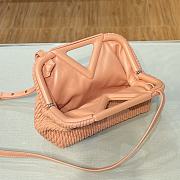 BV Triangle Bubble Bag Peach Powder 44054 Size 24 × 16 × 8 cm - 2