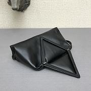 Bottega Veneta Sheepskin Triangle Handbag Black 44050 Size 32 x 18 cm - 5
