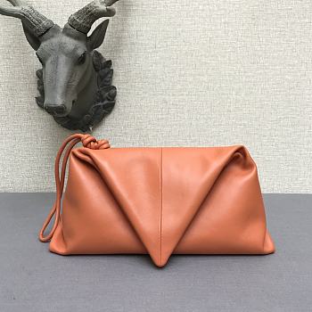 Bottega Veneta Sheepskin Triangle Handbag Orange 44050 Size 32 x 18 cm