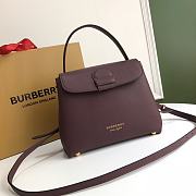 BURBERRY Tote Bag Red Wine 6181 Size 26 x 12 x 21 cm - 1