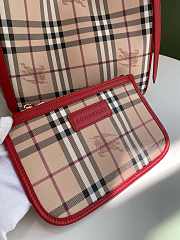 BURBERRY Shopping Bag Red Border 8883B Size 26 x 27 cm - 2