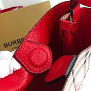 BURBERRY Bucket Bag Red Border 18.5 x 15 x 23.5 cm - 4