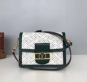 LV Mini Dauphine Bag Malletage Canvas Green M53996 Size 20 x 15 x 9 cm - 1