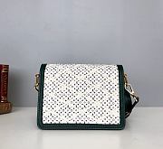 LV Mini Dauphine Bag Malletage Canvas Green M53996 Size 20 x 15 x 9 cm - 5