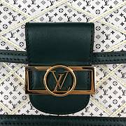 LV Mini Dauphine Bag Malletage Canvas Green M53996 Size 20 x 15 x 9 cm - 3