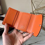 LV Iris XS Wallet Blue And Orange M69033 Size 9.8 x 7.8 x 1 cm - 4