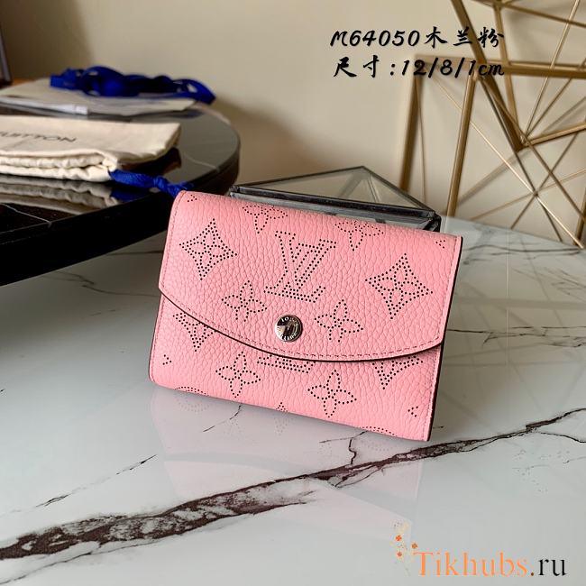 LV Louis Vuitton Anae Coin Purse Gradient Pink M64050 Size 12 x 8 x 1 cm - 1