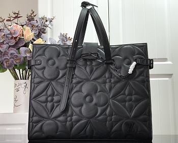 Louis Vuitton ONTHEGO Original Leather Bag Black M60725 Size 41 x 34 x 15 cm