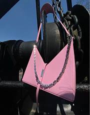 Givenchy V-Shaped Cut Out Handbag Pink 23817 Size 27 x 27 x 6 cm - 1