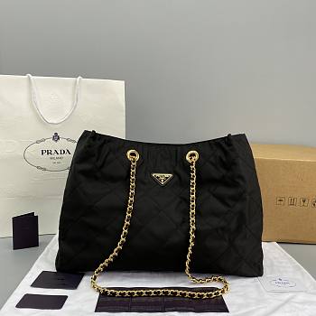 Prada Medieval Parachute Bag Black 6501 Size 43 x 16 x 34 cm