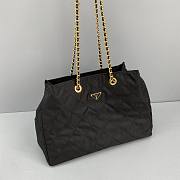 Prada Medieval Parachute Bag Black 6501 Size 43 x 16 x 34 cm - 4