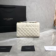 YSL Small Envelope Bag White 528286 Size 21 × 13 × 6 cm - 2