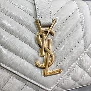 YSL Small Envelope Bag White 528286 Size 21 × 13 × 6 cm - 6