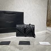 YSL Small Envelope Bag Black 528286 Size 21 × 13 × 6 cm - 1