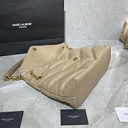 YSL LOULOU PUFFER Apricot With Gold Buckle 577475-1 Size 35 x 23 x 13.5 cm - 3