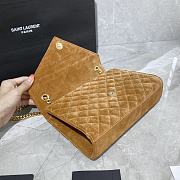 YSL Medium Envelope Bag Frosted Brown 487206 Size 24 × 17.5 × 6 cm - 2