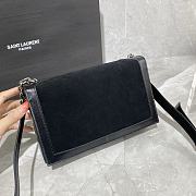 YSL Cowhide Chain Bag Black 532756 Size 24 × 14 × 8 cm - 3