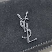 YSL Cowhide Chain Bag Black 532756 Size 24 × 14 × 8 cm - 2