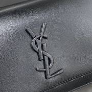 YSL Chain Bag Smooth Leather Black 532756 Size 24 × 14 × 8 cm - 3