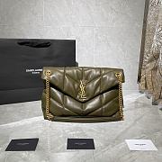 YSL LOULOU PUFFER Quilted Lambskin Bag 577475-1 Size 35 x 23 x 13.5 cm - 1