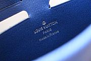 LV Pochette Voyage MM Monogram Eclipse in Blue M61692 Size 27 x 21 x 3 cm - 4