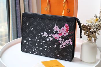 LV Pochette Voyage Handbag Cherry Blossom M61692 Size 27 x 21 x 5 cm