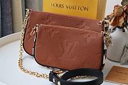 LV Multi Pochette Accessories Handbag Leopard Print Brown M45777 Size 24 x 13.5 x 4 cm - 6