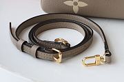 LV Double Zip Pochette Monogram Embossing Brown M69203 Size 20 x 12.5 x 3 cm - 5