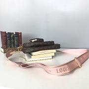 LV Multi Pochette Accessoires Handbag Woven Pink M44840 - 5