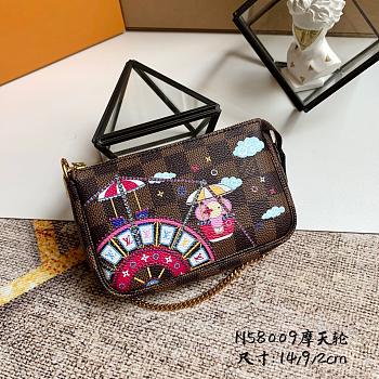 LV Mini Pochette Accessoires Christmas Silk Screen N58009 